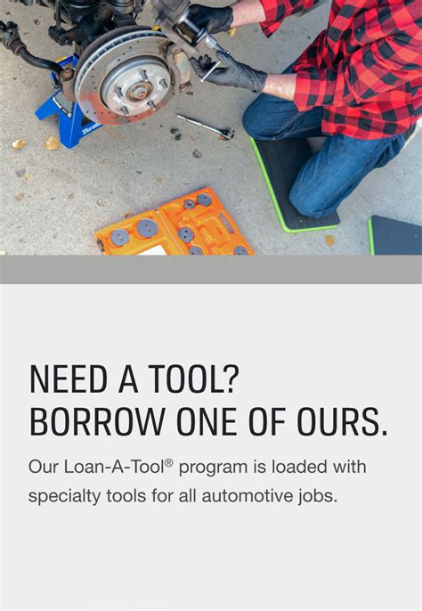 advance auto parts tool rental|auto zone loan a tool rental.